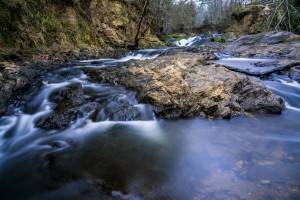 Reed Creek Waterfall at Savannah Rapids Park GA 1245